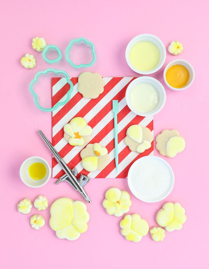 step by step photo of how to make pop corn sugar cookies