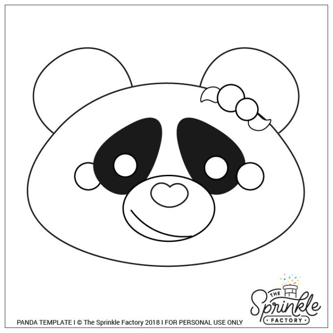 FREE Panda Cookie Projector Template
