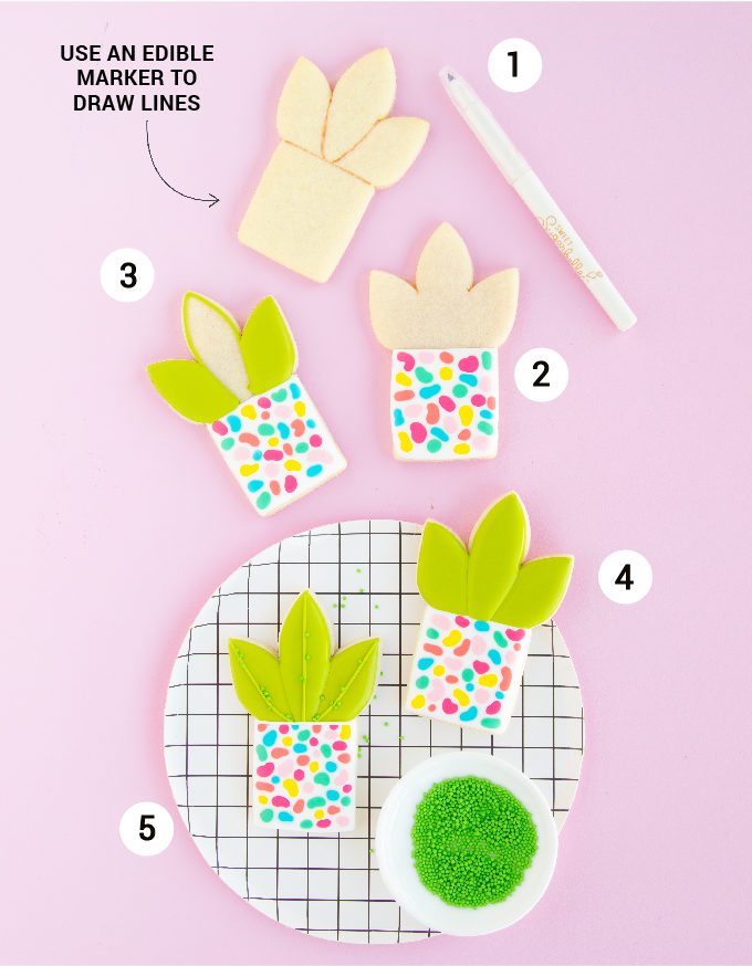 Plant Cookie Template + Tutorial