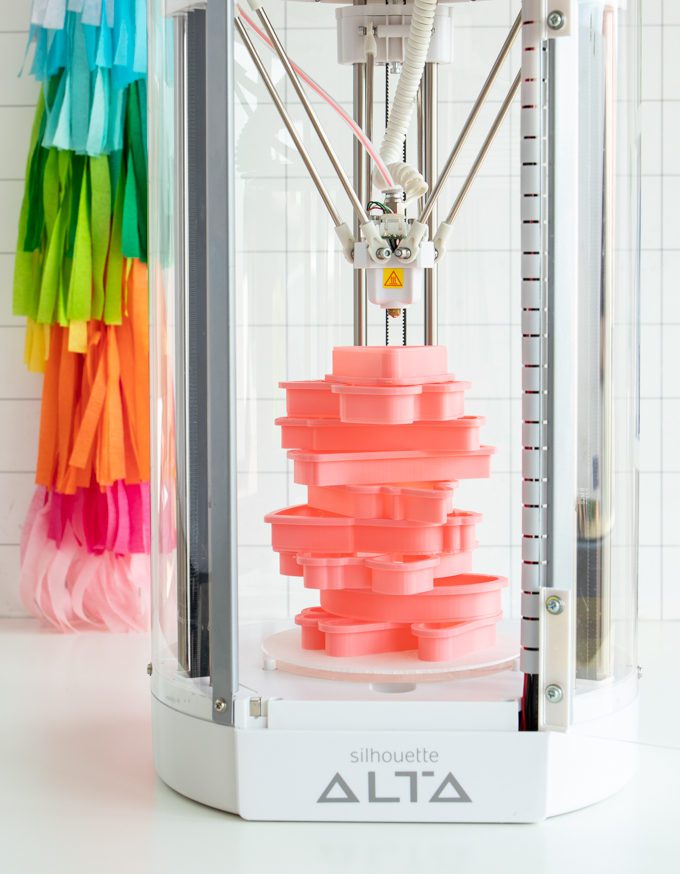 Silhouette Alta 3D Printer With Cookie Cutters