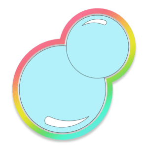 Digital Drawing of Blue Bubbles Cookie Cutter