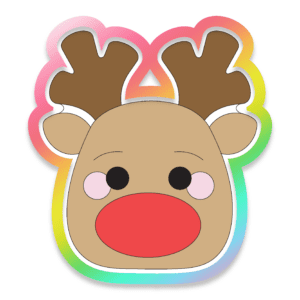 Reindeer Head Cookie Cutter 3D Download
