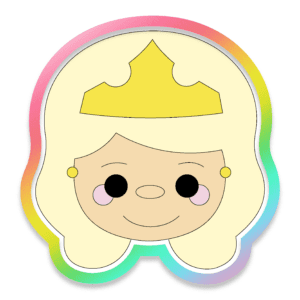 Nap Time Princess Head Cookie Cutter 3D Download