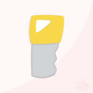 Digital Drawing of a handsaw with a Yellow Handle Cookie Cutter