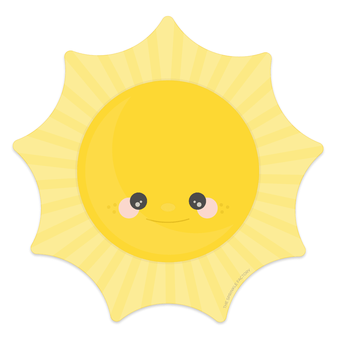 Clipart of a yellow sun.