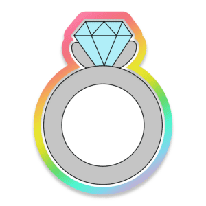 Diamond Ring Cookie Cutter 3D Download