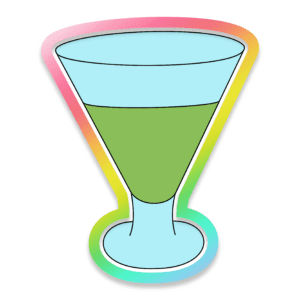 Martini Glass Cookie Cutter 3D Download