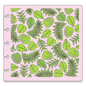 Tropical Leaf Stencil Download