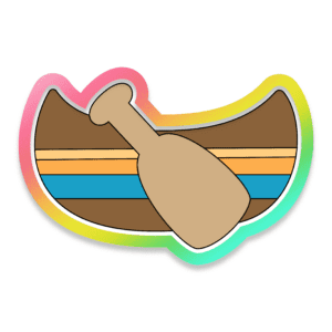 Canoe With Paddle Cookie Cutter 3D Download