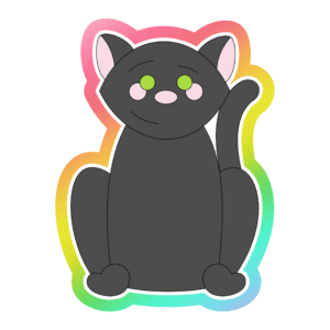 Black Cat Cookie Cutter 3D Download
