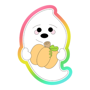 Ghost Holding Pumpkin Cookie Cutter 3D Download