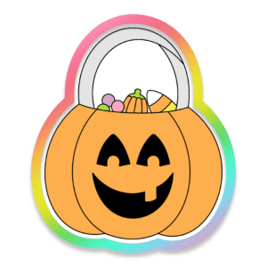 Trick Or Treat Pail Cookie Cutter 3D Download
