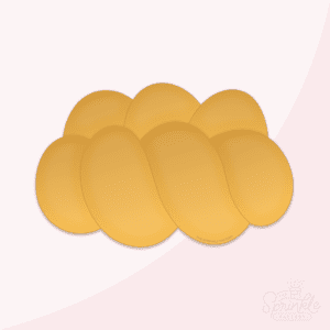 Clipart of a golden challah pastry bread.
