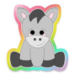 Donkey Body Cookie Cutter 3D Download