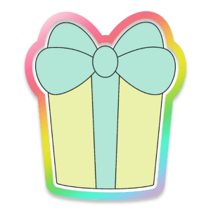 Elegant Gift Cookie Cutter 3D Download