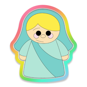 Nativity Mary Cookie Cutter 3D Download