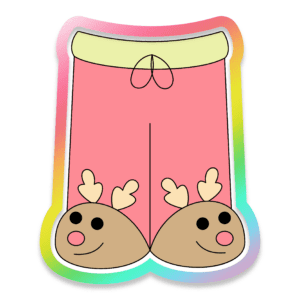 Pajama Pants With Slippers Cookie Cutter 3D Download