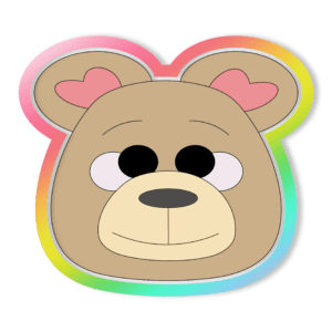 Teddy Bear Head Cookie Cutter 3D Download