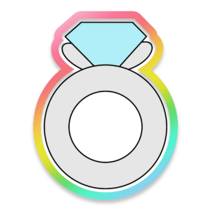 Diamond Ring Mini Cookie Cutter 3D Download
