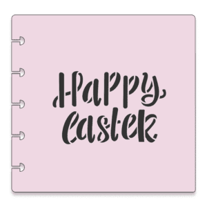 Happy Easter Plaque Stencil Download