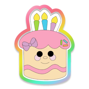 Birthday Cake Cutie Cookie Cutter 3D Download