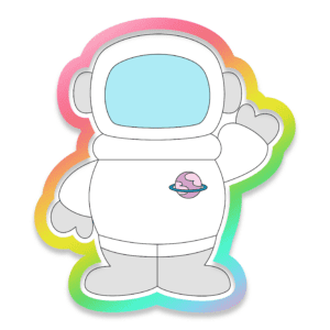 Friendly Astronaut Cookie Cutter 3D Download