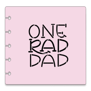 One Rad Dad Stencil Download