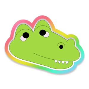 Alligator Head Cookie Cutter 3D Download