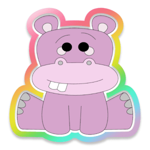 Hippo Cookie Cutter 3D Download