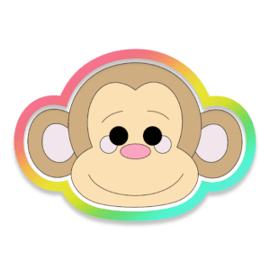 Monkey Head Cookie Cutter 3D Download