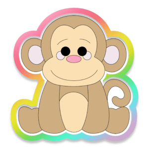 Monkey Cookie Cutter 3D Download