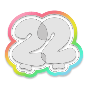 22 Balloons Cookie Cutter 3D Download