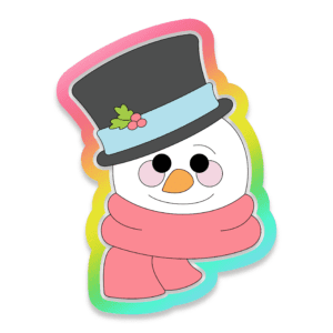 SnowMan Face Hat Scarf Cookie Cutter 3D Download
