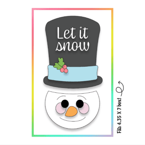 Snowman Head 2 Part Top Hat Cookie Cutter 3D Download