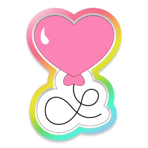 Heart Balloon Cookie Cutter 3D Download