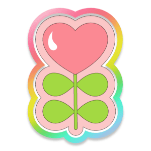Heart Flower Cookie Cutter 3D Download