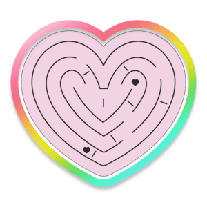 Heart Maze Cookie Cutter 3D Download