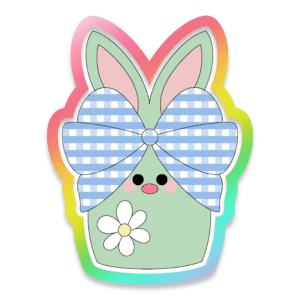 Funny Bunny Bow Cookie Cutter 3D Download