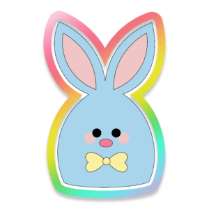 Funny Bunny Short Cookie Cutter 3D Download