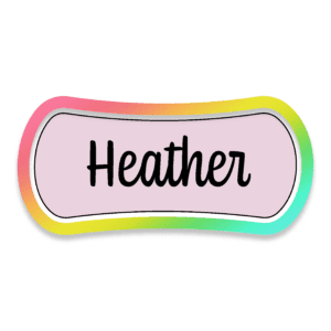 Heather Plaque Cookie Cutter 3D Download