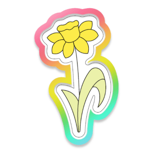 Long Stem Daffodil Cookie Cutter 3D Download
