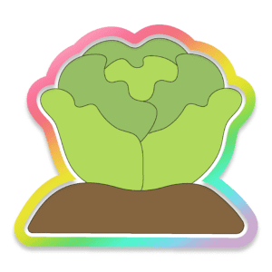 Lettuce Plant Cookie Cutter 3D Download