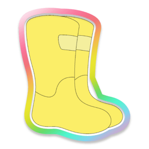 Rain Boots Cookie Cutter 3D Download