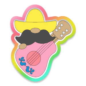 Sombrero Guitar Cookie Cutter 3D Download