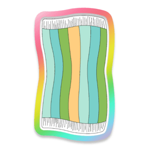 Beach Towel Cookie Cutter 3D Download