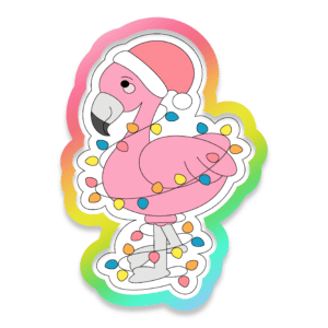 Christmas Flamingo Cookie Cutter 3D Download