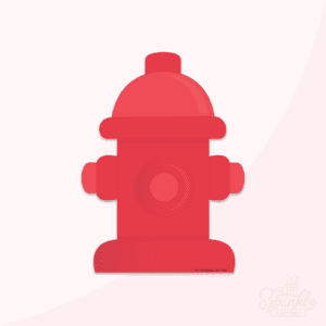 Clipart of a red fire hydrant.