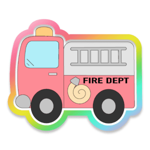 Fire Truck Cookie Cutter 3D Download