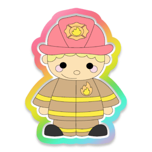 Fireman Cookie Cutter 3D Download