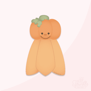 Clipart image of a pumpkin baby lovey.